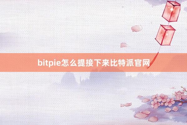 bitpie怎么提接下来比特派官网