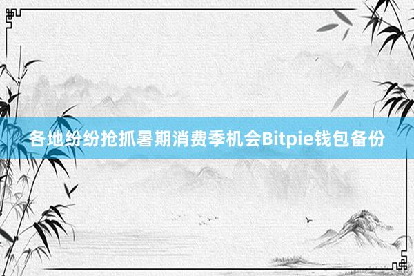 各地纷纷抢抓暑期消费季机会Bitpie钱包备份