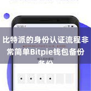 比特派的身份认证流程非常简单Bitpie钱包备份