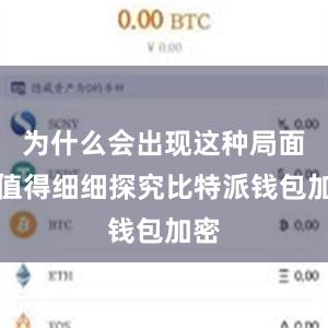 为什么会出现这种局面？值得细细探究比特派钱包加密